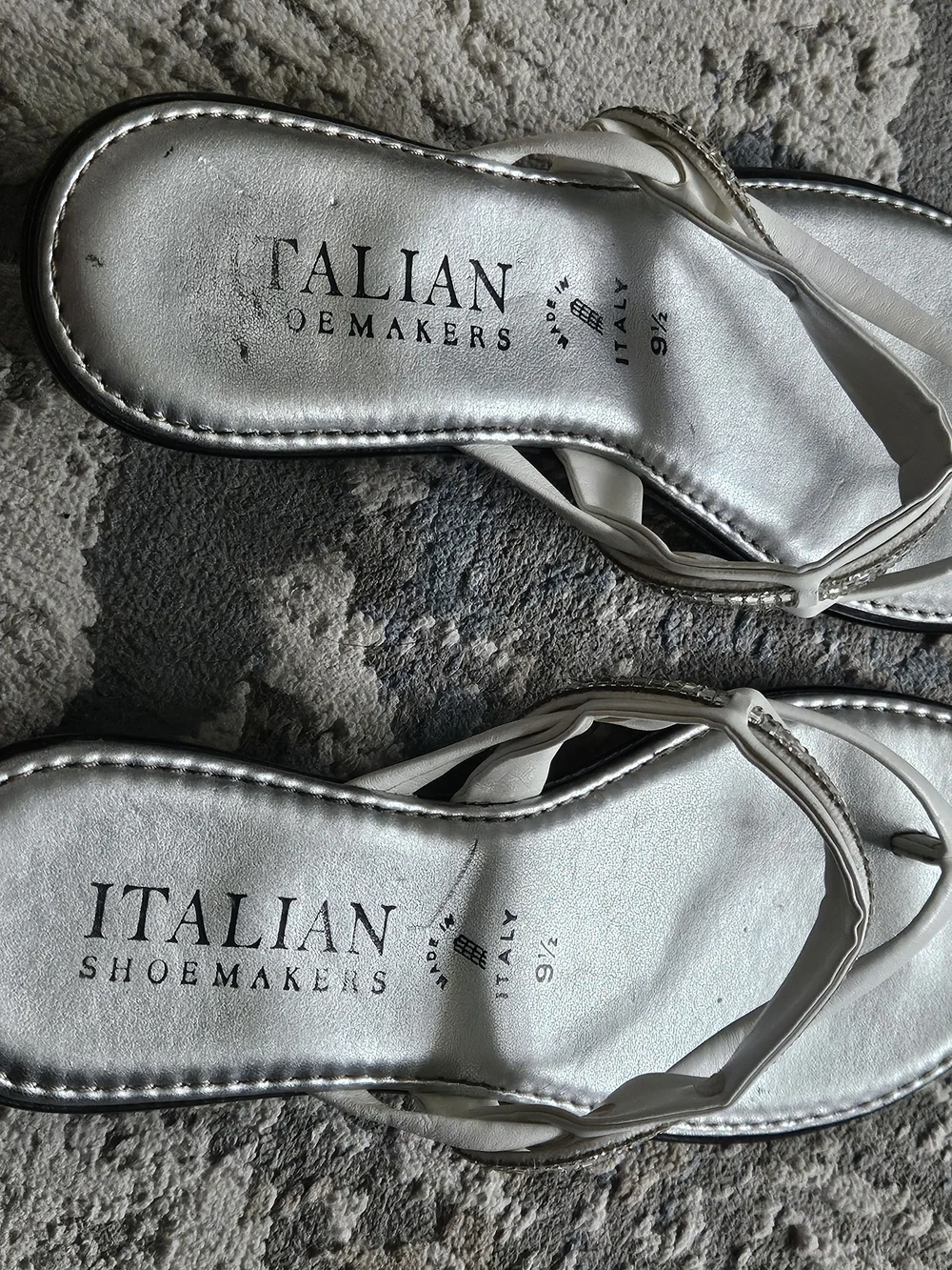 Italian Shoemakers Rhinestone Women's Wedge Sandals